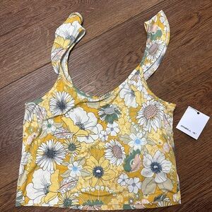 O'Neill Women's Floral Yellow Top